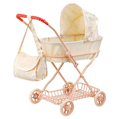 Коляска для кукол с сумкой и корзинкой Рыжий кот 9325-NF 1